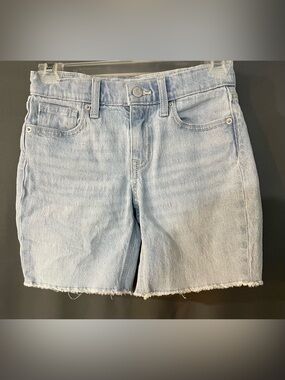 Girls Old Navy Light Wash Bermuda Jean Shorts